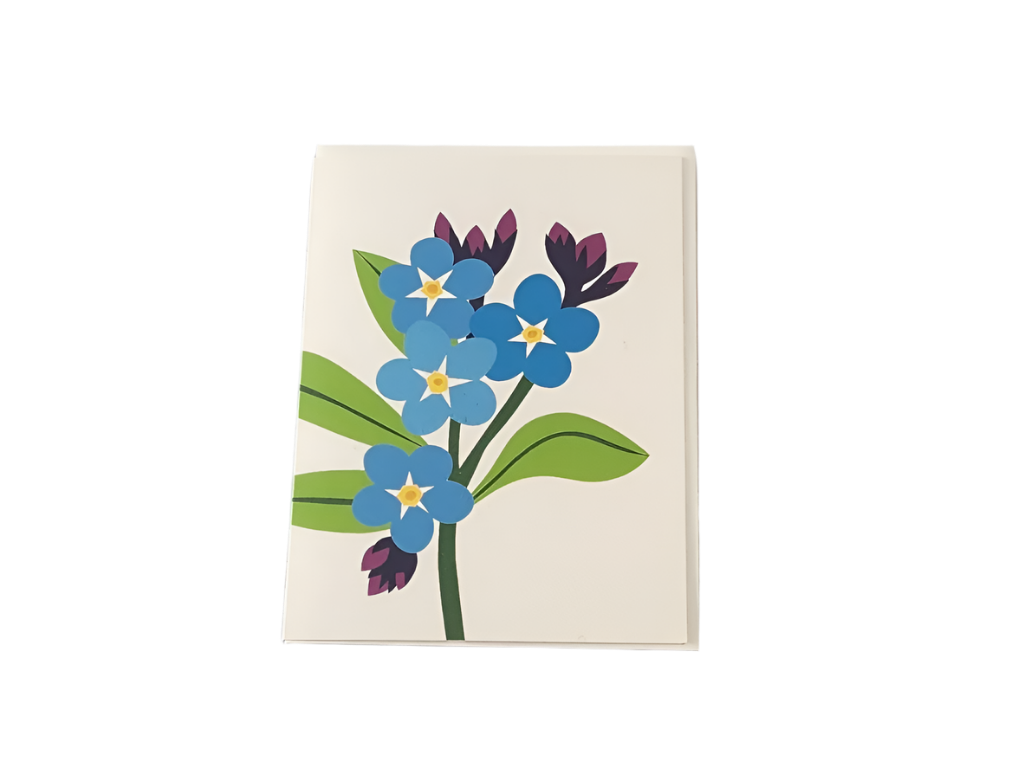 Forget Me Nots Sympathy Card