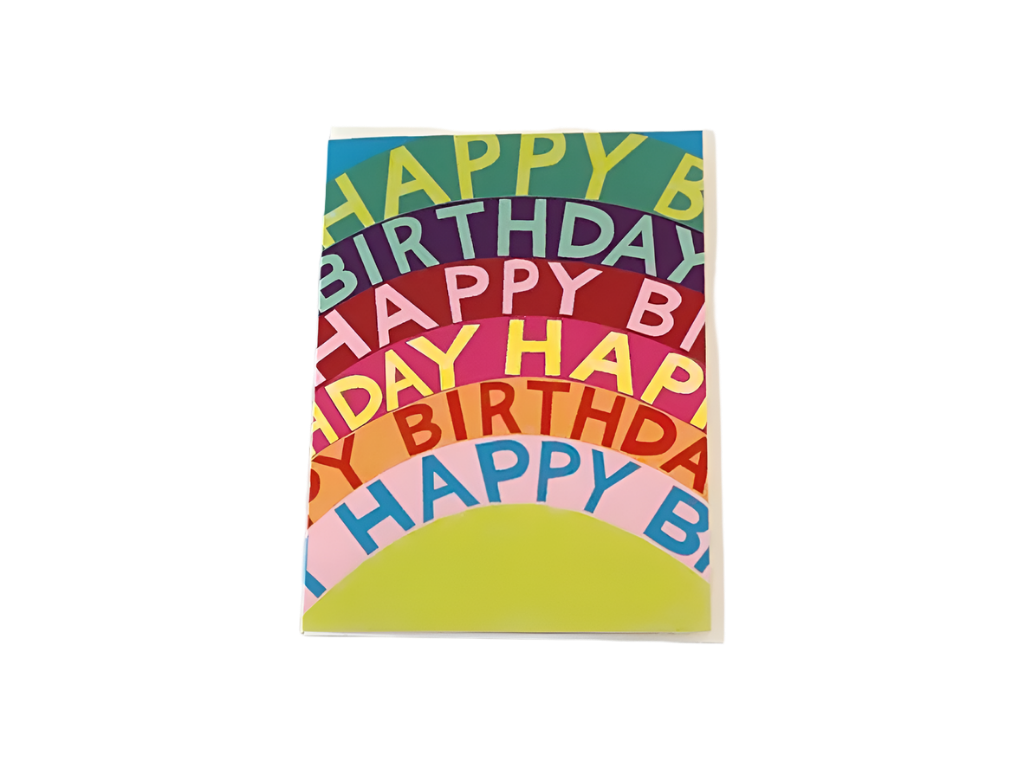 Happy Birthday Rainbow Card