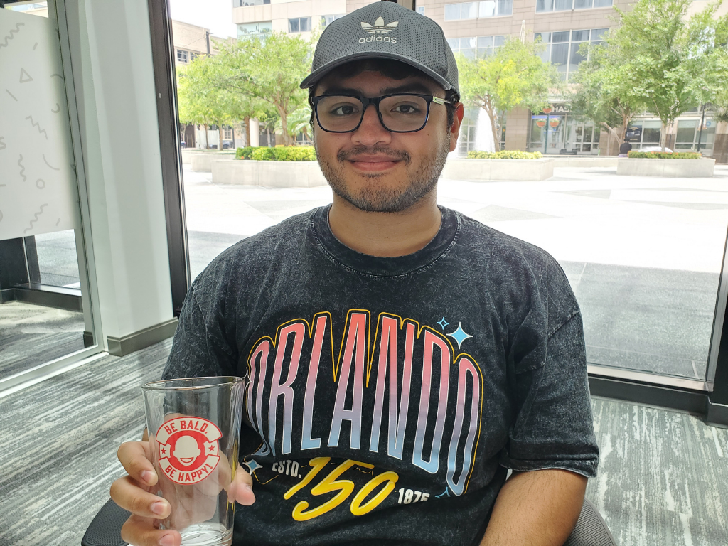 Handsome Bald Men's Club Pint Glass