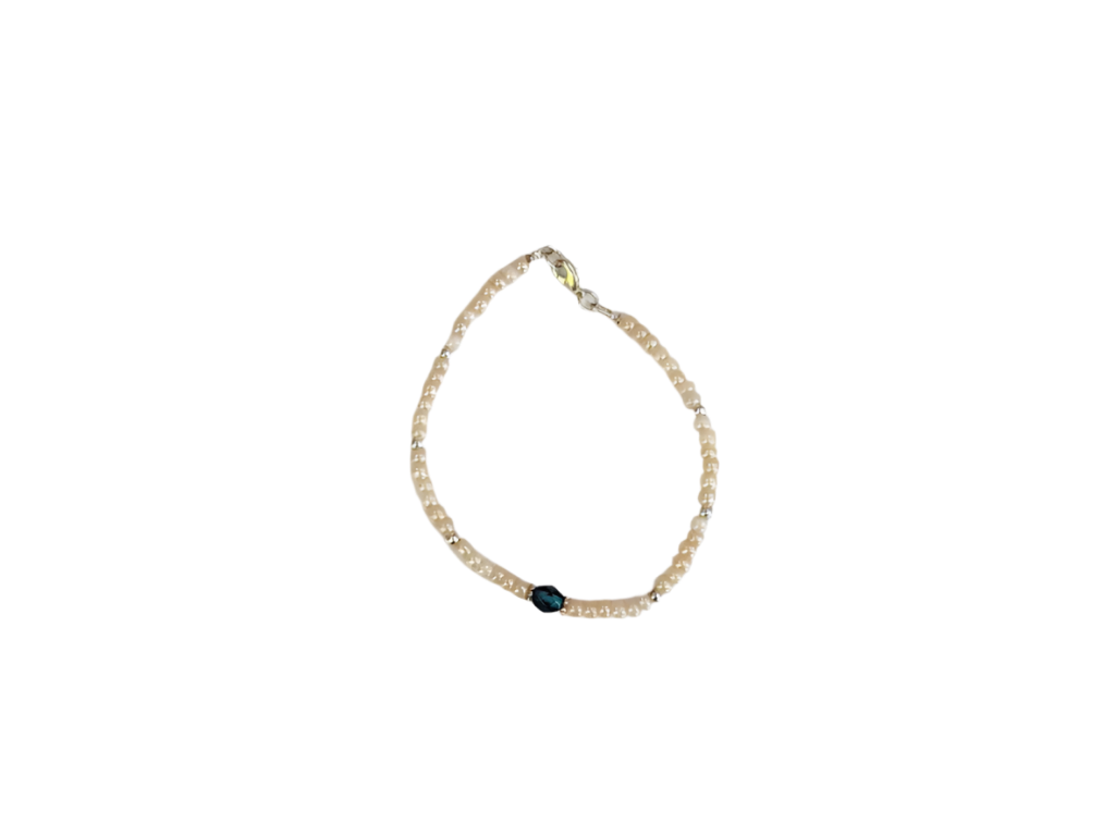 Pearl & Sterling Silver Bracelet