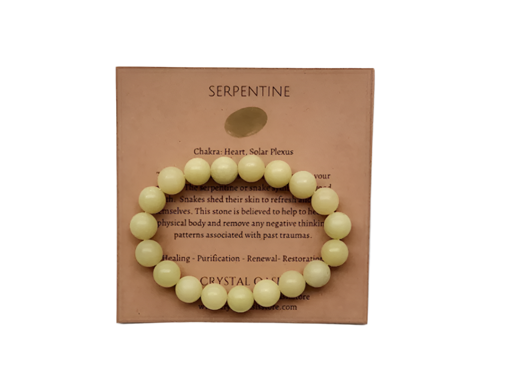 Serpentine Bead Bracelet 10mm