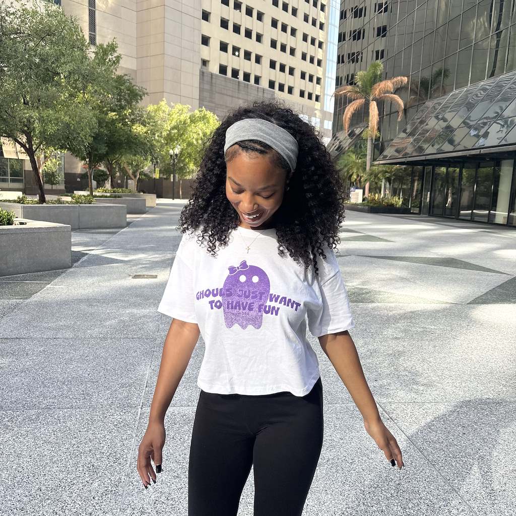 Ghouls Just Want to Have Fun Crop Top
