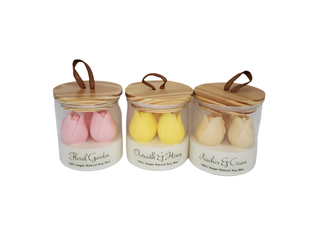 Blooming Tulips Candle