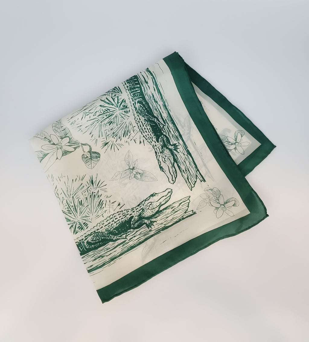 Alligator Silk Handerchief