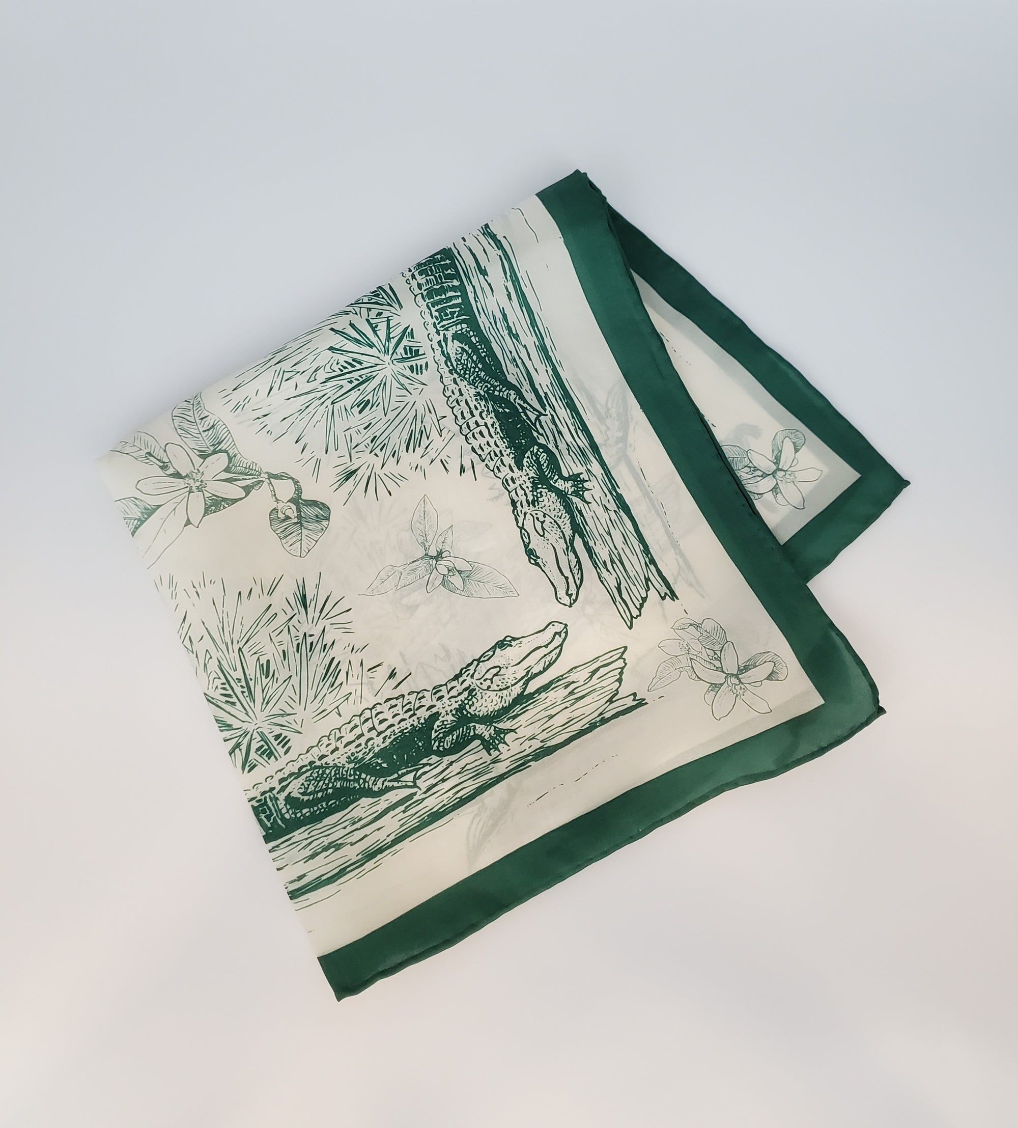 Alligator Silk Handerchief