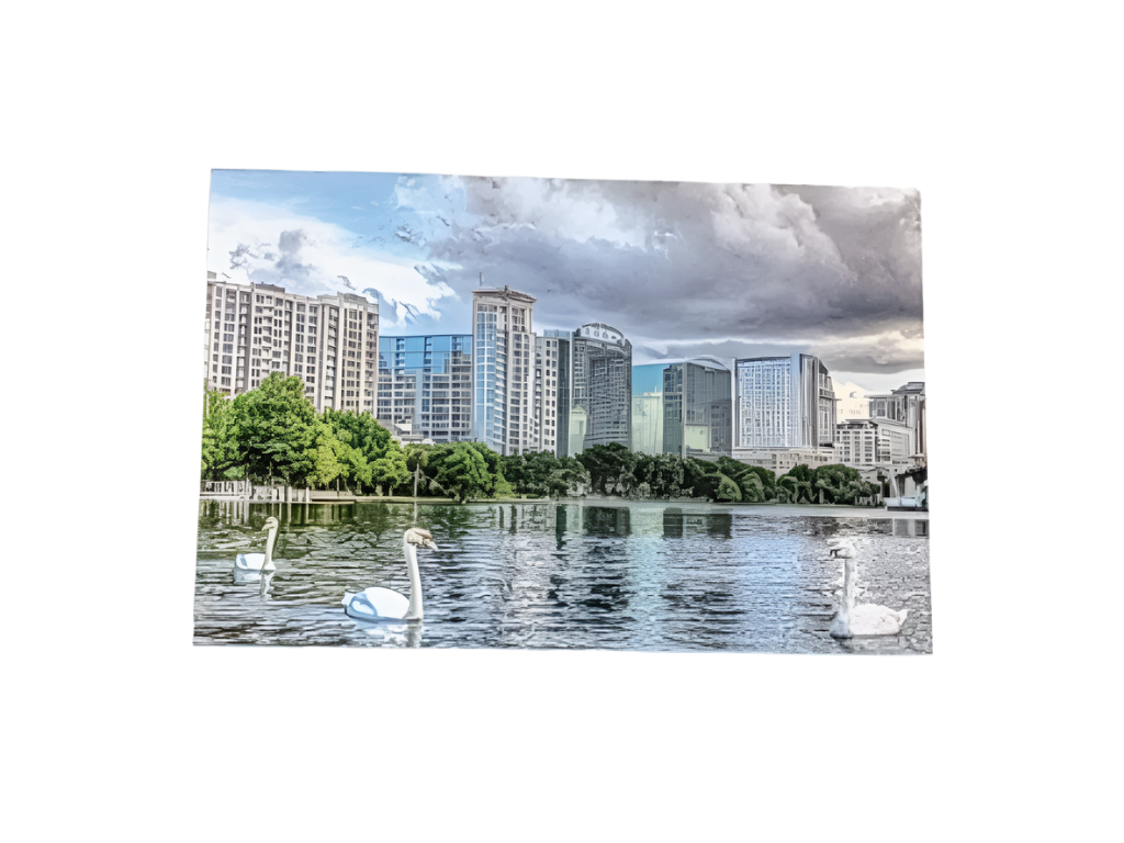 Postcard Swan Lake