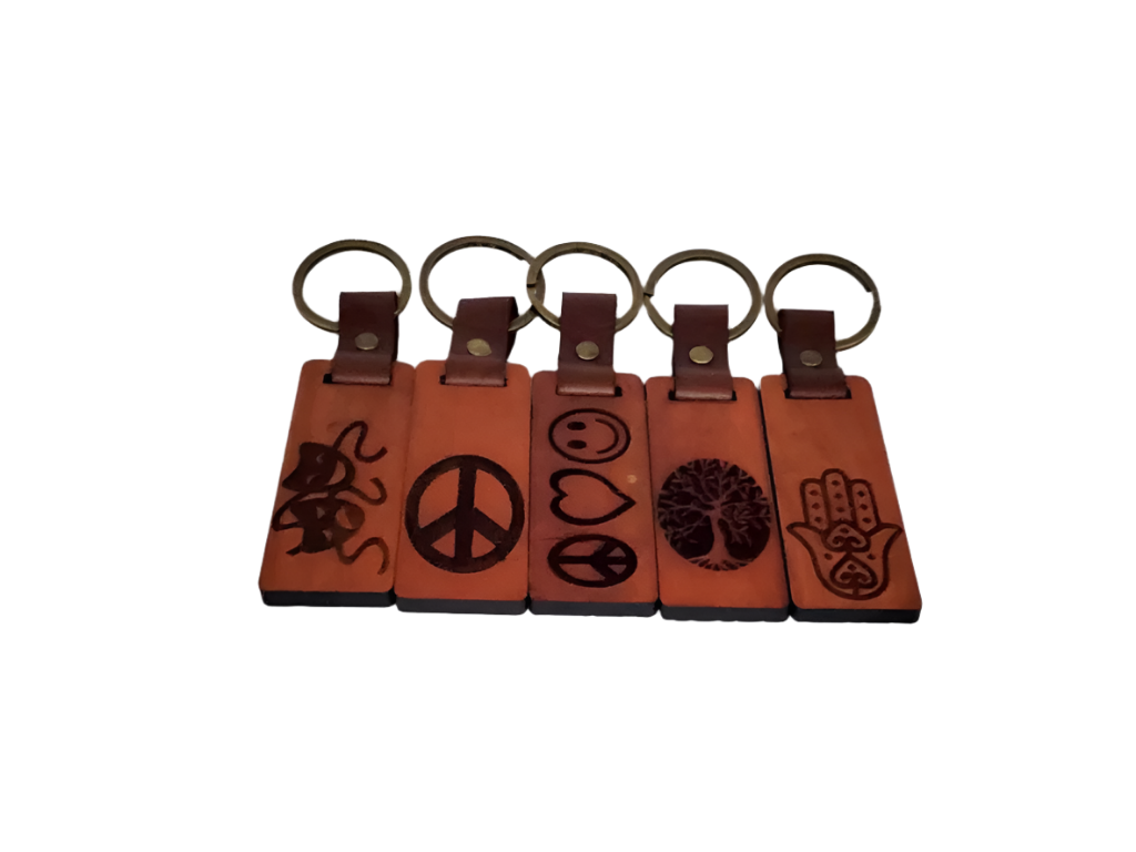 Metaphysical Themed Wood Keychains