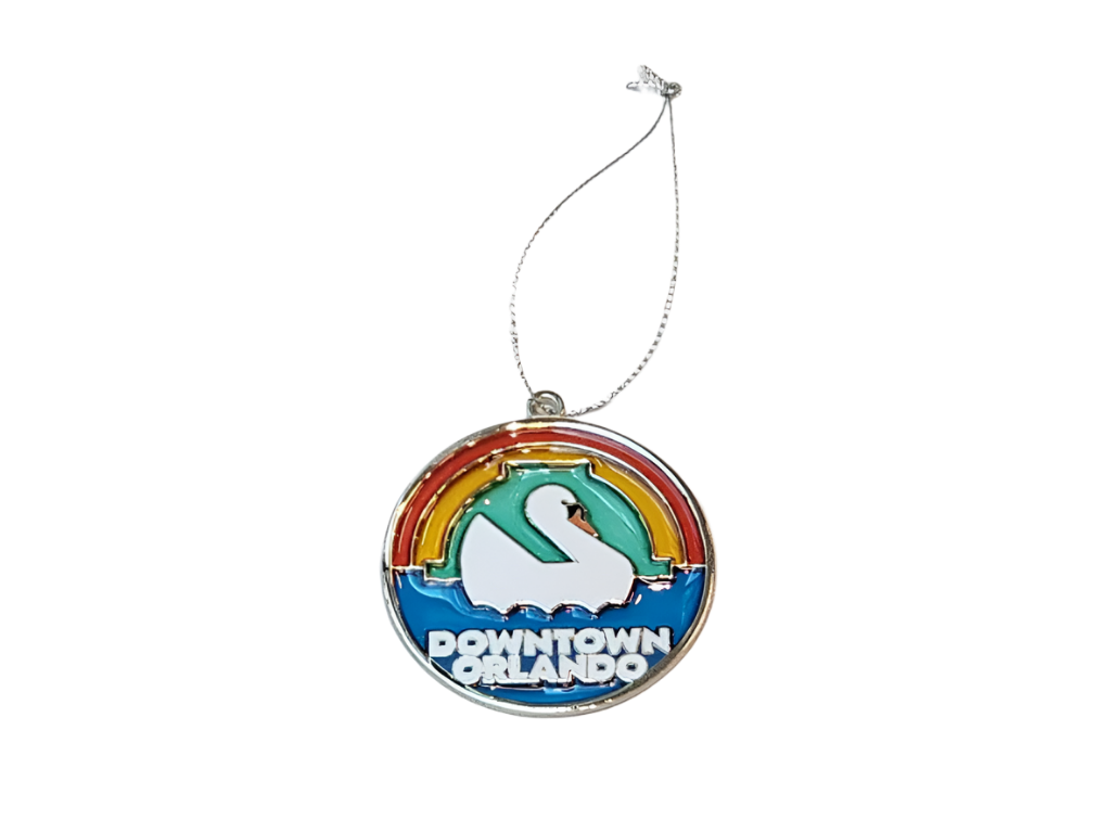 Stained Glass Ornament, Swan