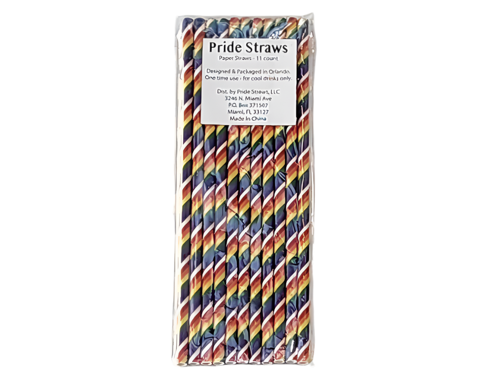 Pride Paper Straws, Rainbow