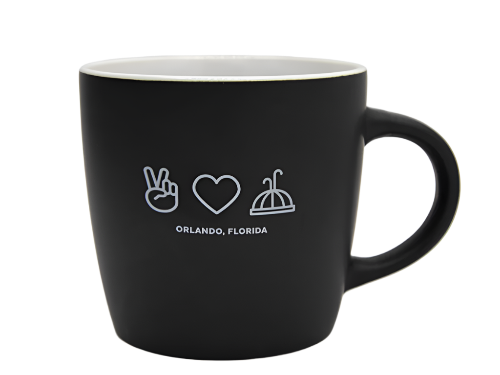 Peace Heart Fountain Coffee Mug