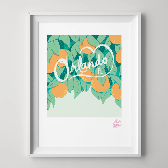Orlando Polaroid-Style Art Print