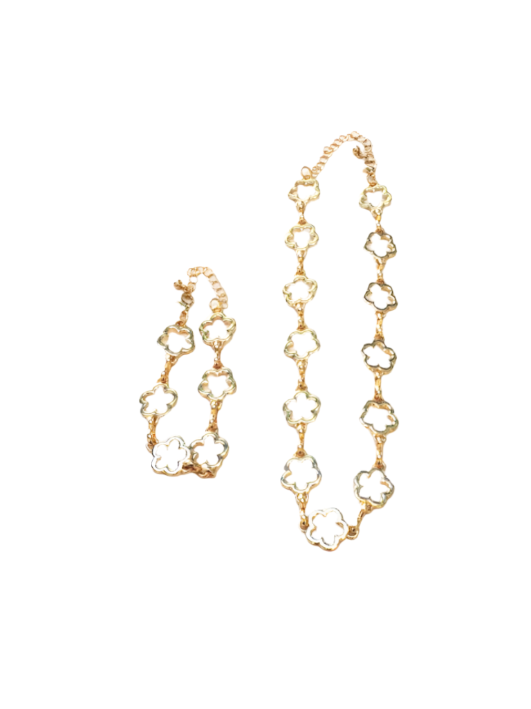 Gold Flowers Two Pieces