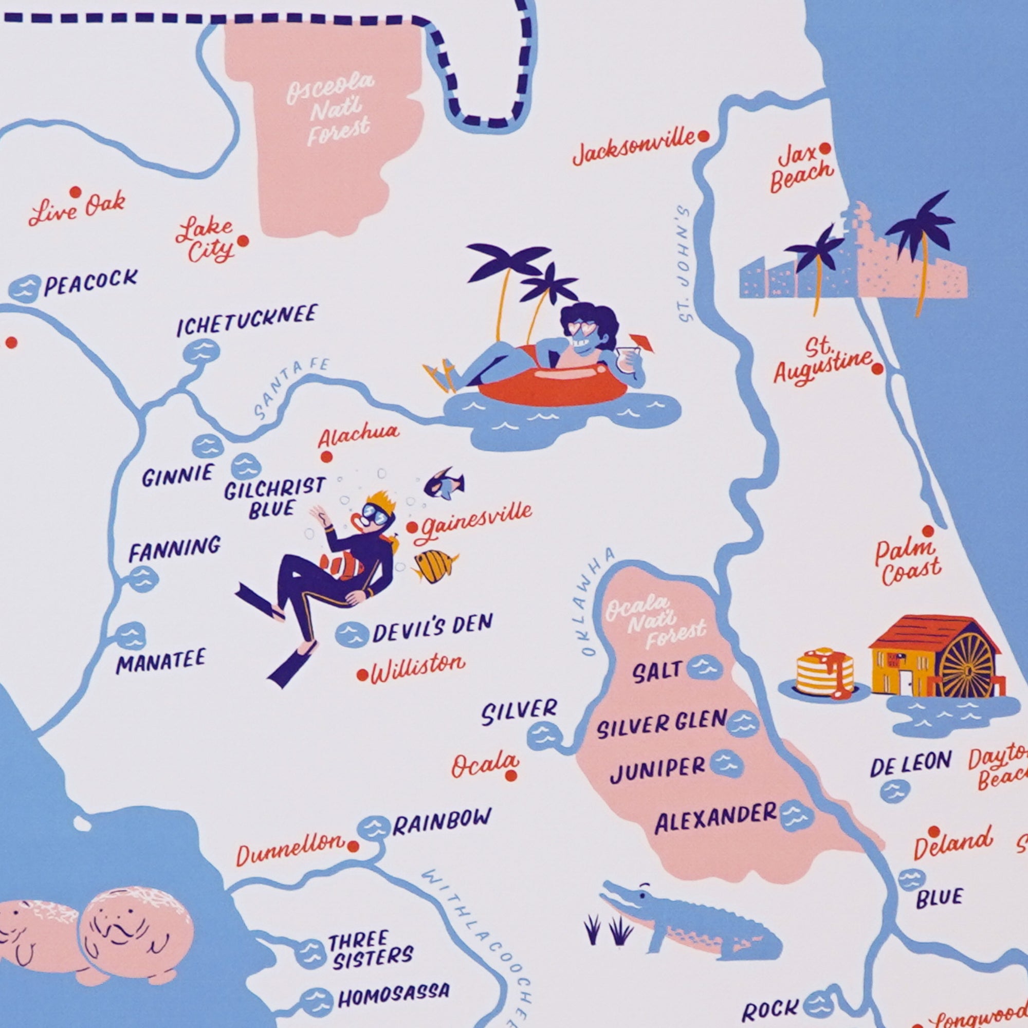 Florida Springs Map