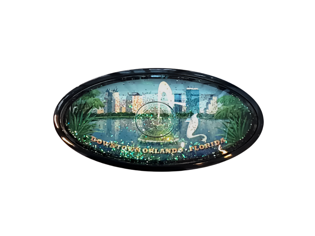 Lake Eola Snow Globe Magnet