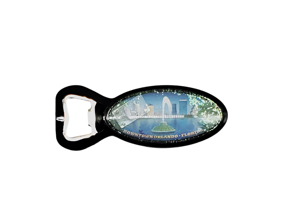 Lake Eola Snow Globe Magnet & Bottle Opener
