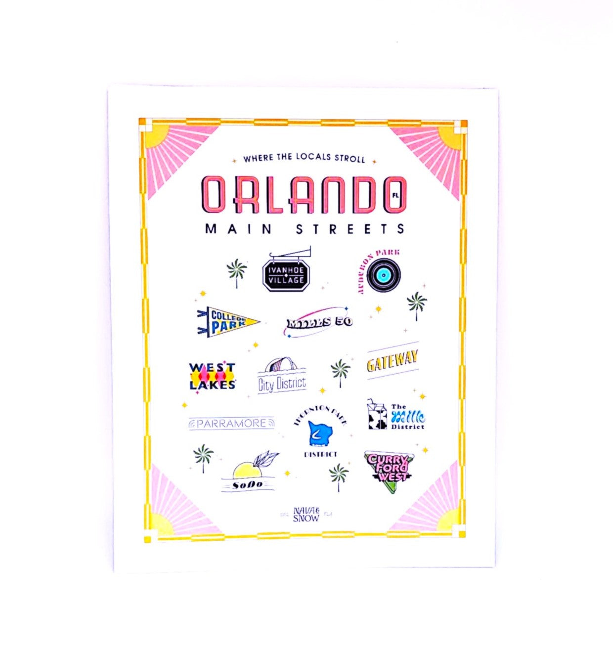 Orlando Main Streets Art Print