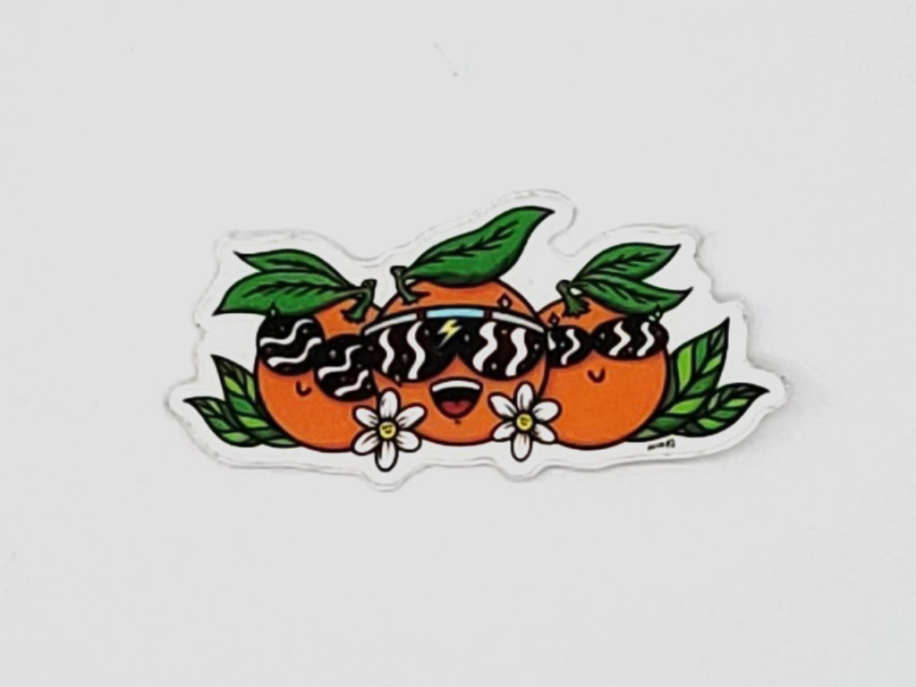 Orange Blossoms Sticker