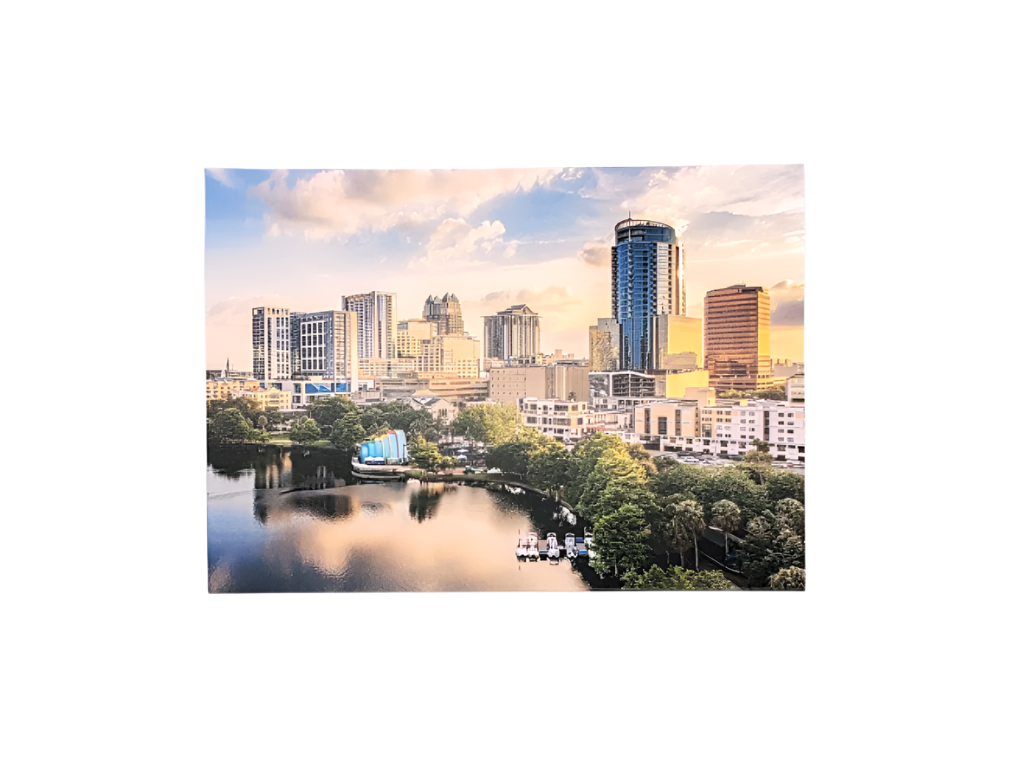 Postcard Lake Eola Park Skyline
