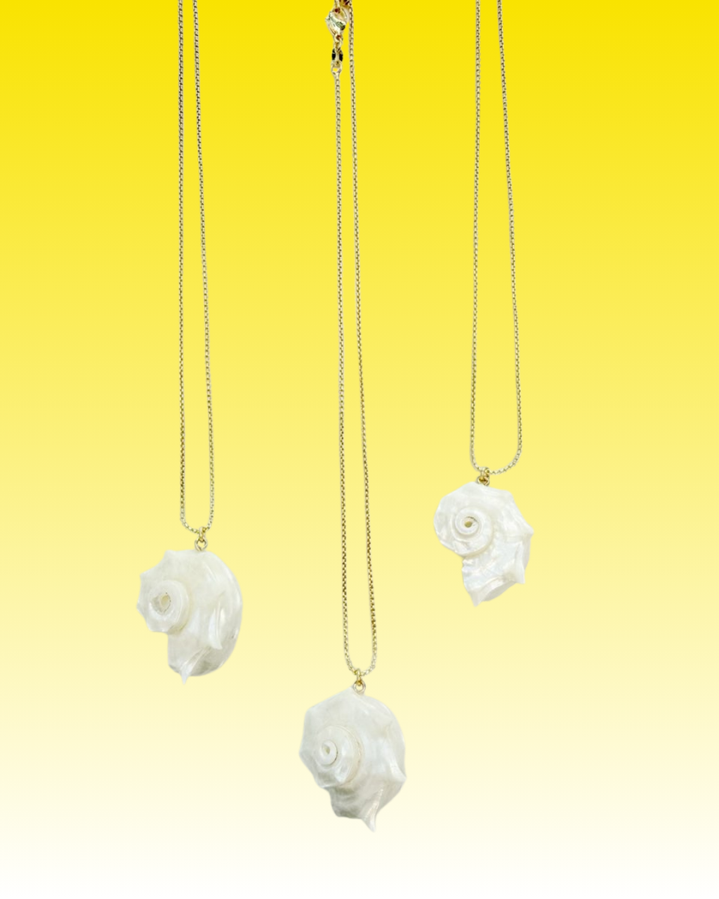 Sea Spiral Gold Chain Necklace
