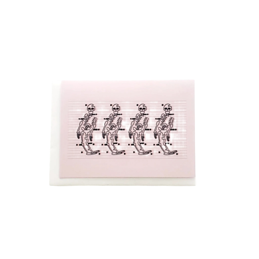 Skeleton Dance Card
