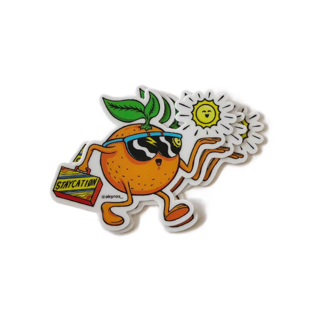 Traveling Orange Sticker