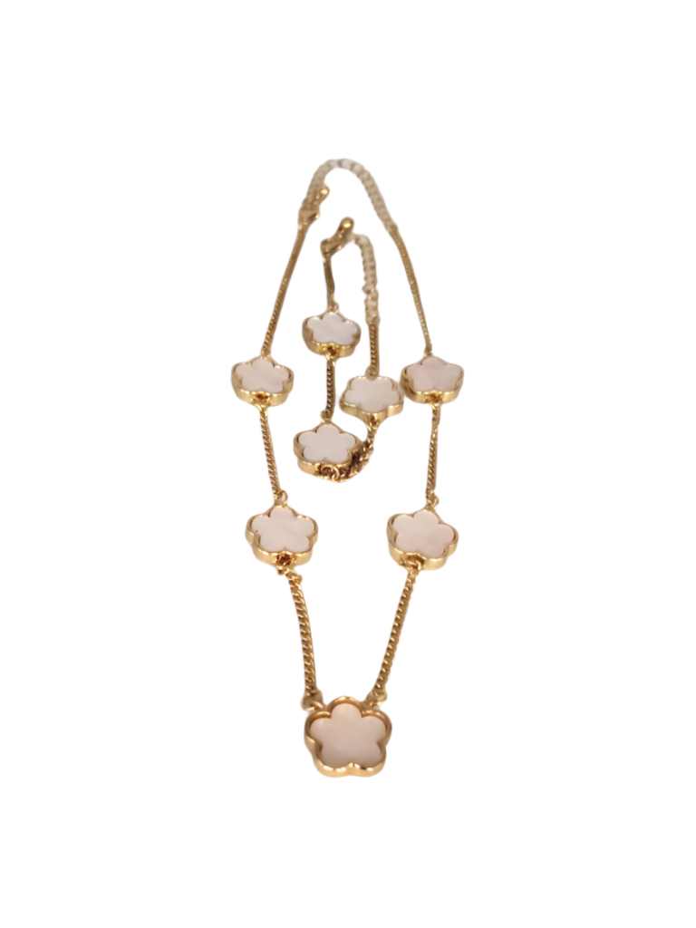 White Stone Set, Two Pieces