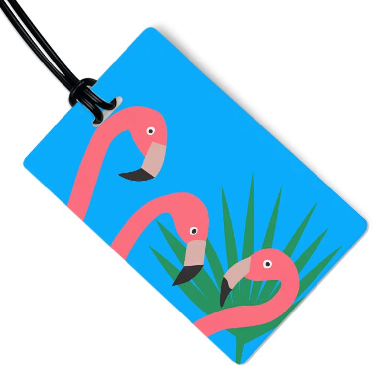Flamingos Luggage Tag