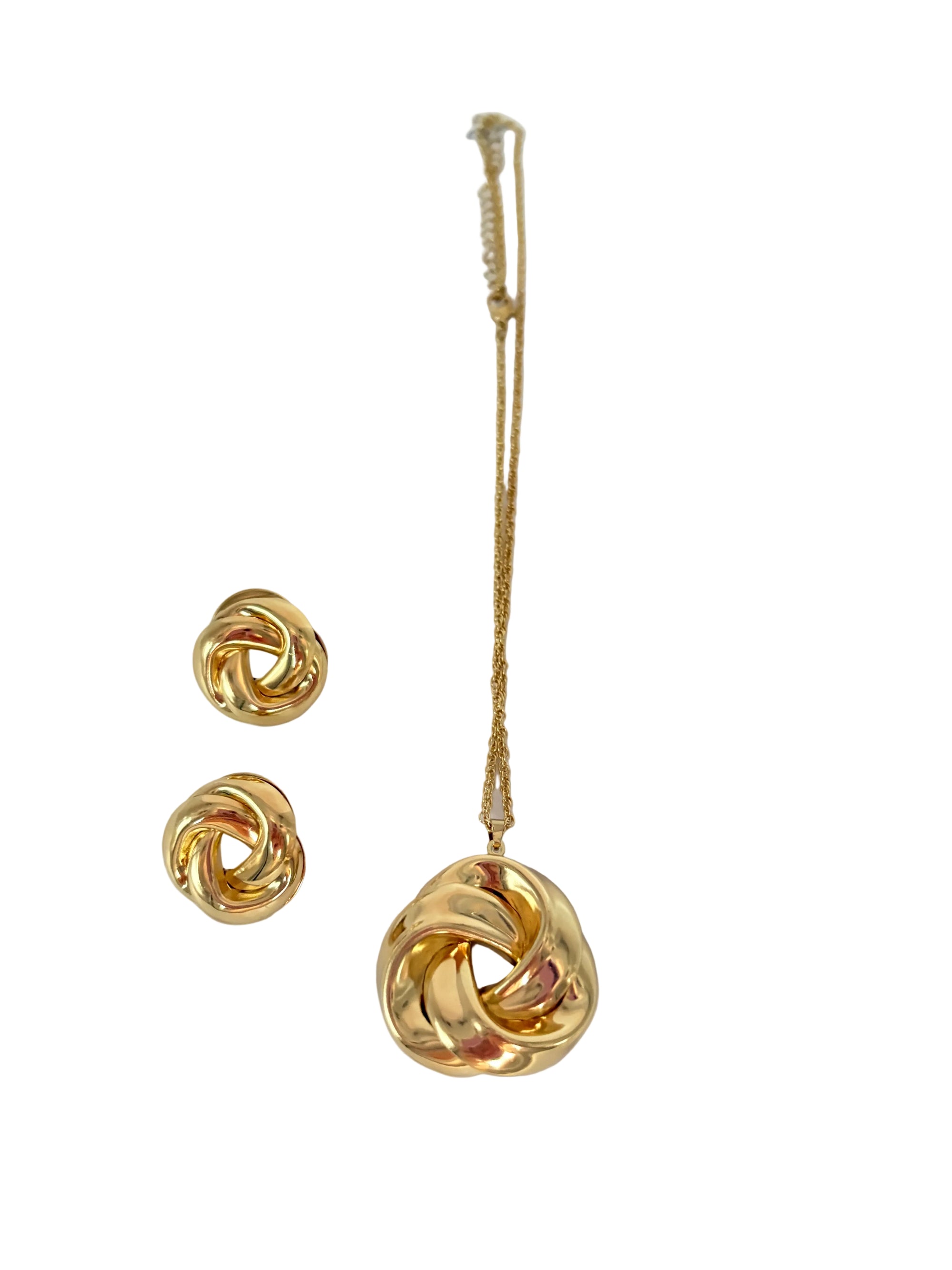 Gold Twist, Two Piece Jewelry Set