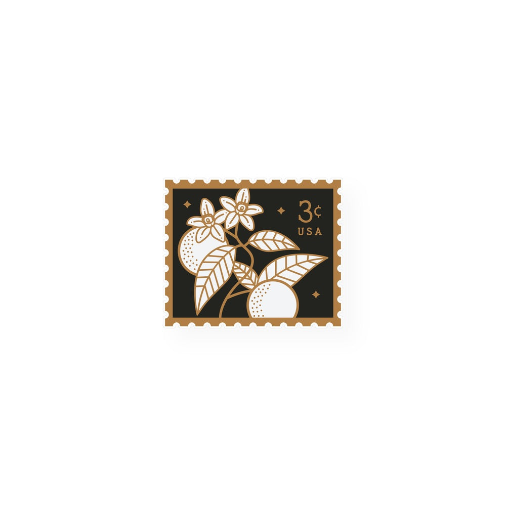 Orange Blossom Stamp Sticker